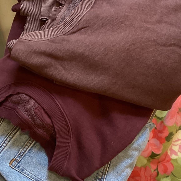 aerie The Chill Boxy Sweatshirt in Cocoa Brown * EUC* Small - Picture 8 of 8